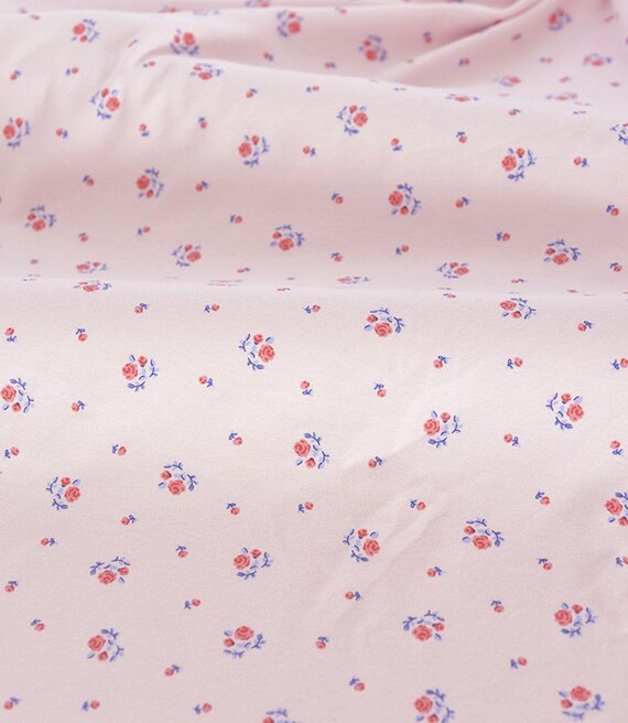 4387 Mini Rose Cotton Jersey Knit Fabric 66 Inch Width x