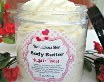 Homemade Whipped Shea Body Butter | Organic Body Cream | Moisturizer For Dry Skin | Paraben Free Organic Body Butter | Organic Body Lotion