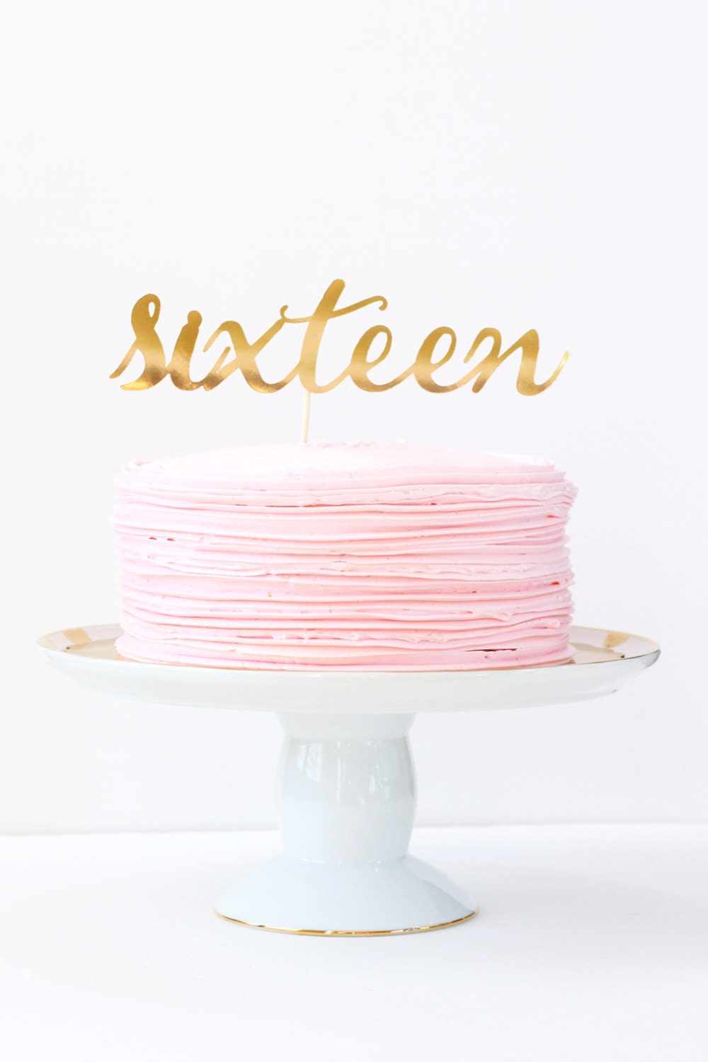 Download Sweet Sixteen Cake Topper Gold Number Cake Topper Girls 16th