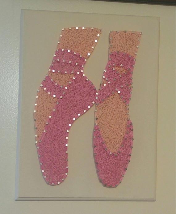 Pointe Shoe String Art Template Printable