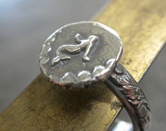 Mermaid Jewelry Unique Silver Ring Tween Gift