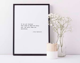harry potter printable harry potter artwork quotes harry potter gift for her unique
