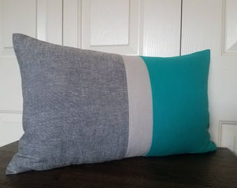 Color Block Pillow Cover Modern Home Decor Decorative Throw Pillow Cushion Cover Accent Pillows Colorblock Pillow Covers Linen Pillow Covers
