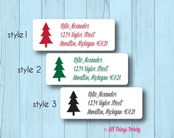 seasonal address labels
