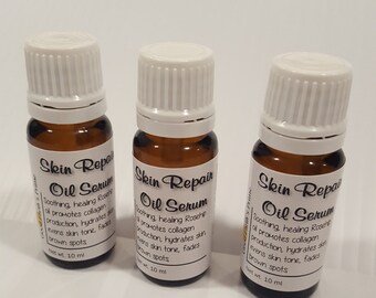 Skin Repair Oil Serum Organic Serums Organic Oil Repair Facial Serum Dark spot fading serum Natural wildcrafted Rosehip oil, Carrot Seed