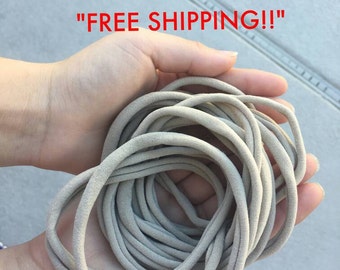 Wholesale, Bulk, Bundle Nude Skinny Nylon Headbands