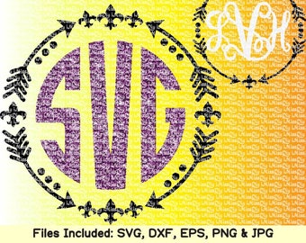 Mardi Gras svg fleur de lis svg monogram svg beads louisiana svg Fat Tuesday new orleans arrow svg files for cricut silhouette dxf cut file