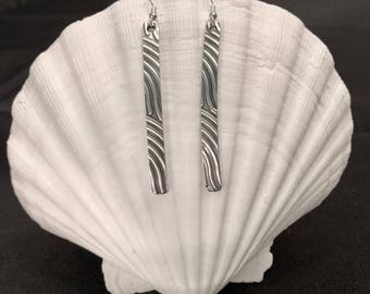 Long Sterling Silver Dangle Earrings