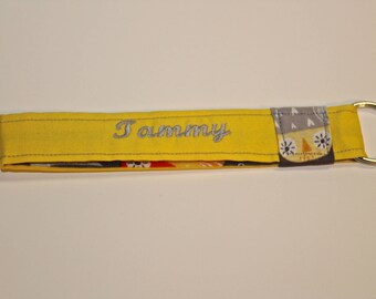Personalized Keychain Wristlet / Key Fob