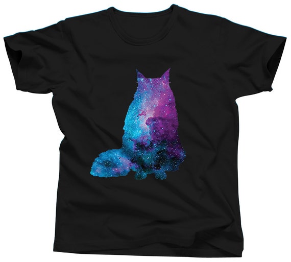 Cat Shirt Nebula Shirt Galaxy Shirt Funny TShirt Cat