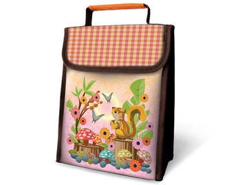 Squirrel Insulated Lunch Sack