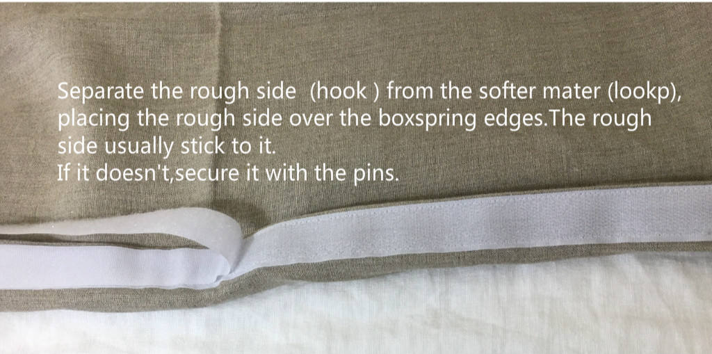 Easy on Bedskirt with Velcro detachable bed skirt purchase