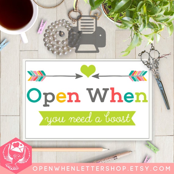 printable open when letters