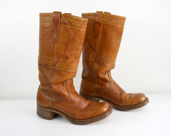 SALE Steer Stitched Campus Boots 8.5D