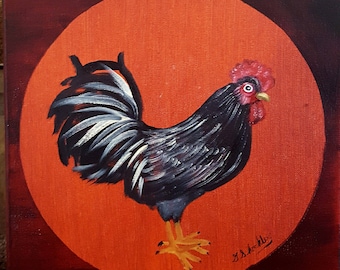 Original Rooster Painting