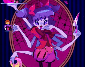 Scary Miss Muffet print