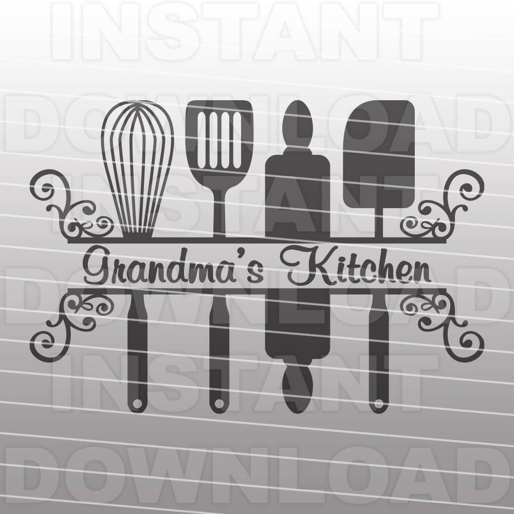 Download Fancy Decorative Grandmas Kitchen SVG File -Commercial ...