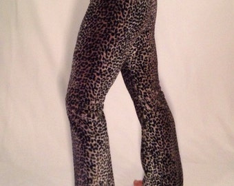 Fur Flare Fawn Pet Me Pants // Soft and Cuddly Deer Tan Fur