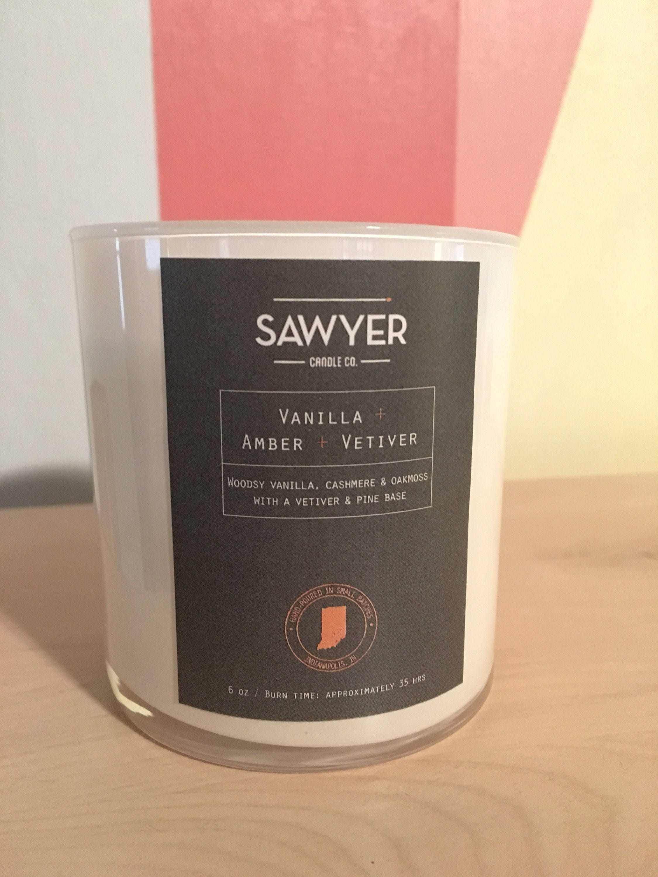 Vanilla Amber and Vetiver Soy Candle