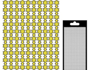 Border sticker flowers - matte gold - STI21060