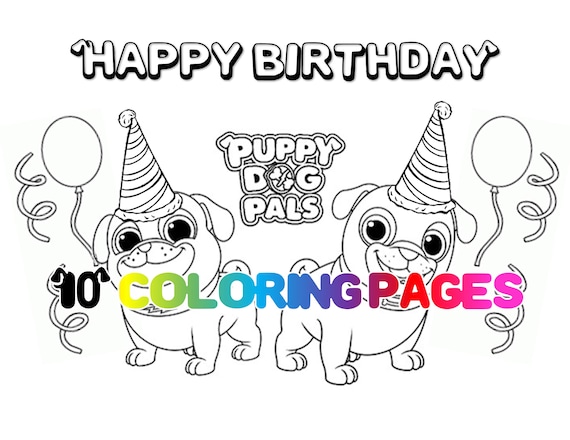 coloring pages puppy dog pals printables puppy puppies party