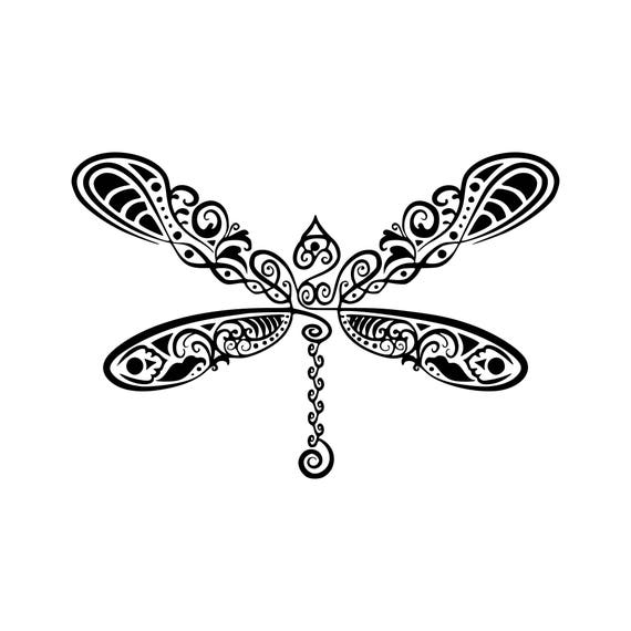 Download Dragonfly svg Dragonfly mandala svg Zentangle dragonfly svg
