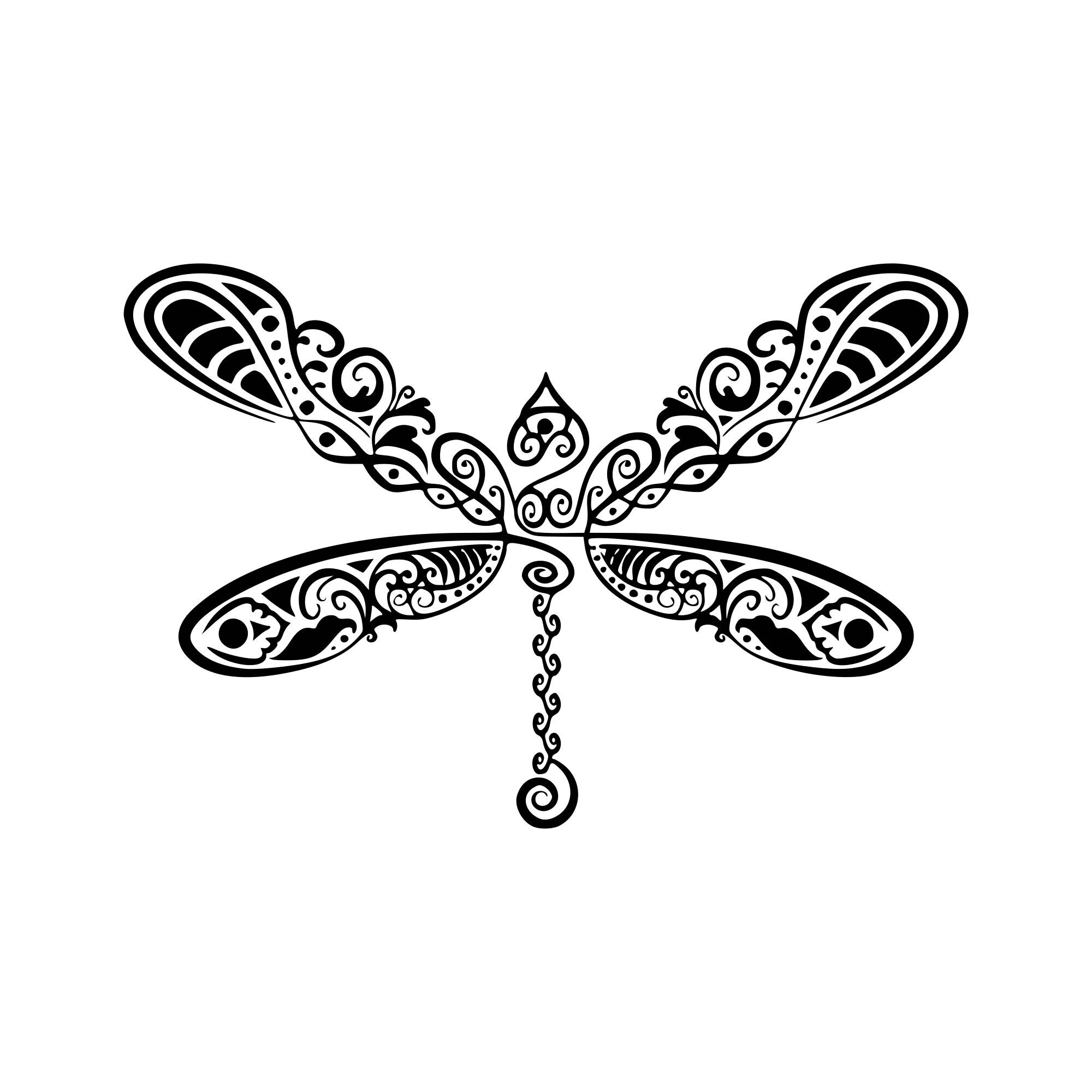 Dragonfly svg Dragonfly mandala svg Zentangle dragonfly svg for Silhouette.