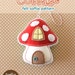 PDF Pattern - Mushroom Cottage Ornament Pattern, Christmas Felt Ornament Pattern, Autumn Felt Softie Sewing Pattern