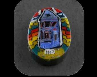 710 Glass Murrine Boro Murrina Cabochon - 145 A