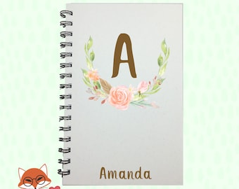 Journal, Initials, Monogram Journal, Monogram Notebook, Personalized Journal, Personalized Notebook, Notebook, Sketchbook, Bridesmaid Gift