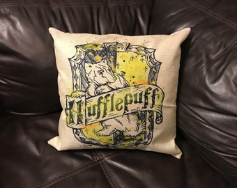 Harry Potter Hufflepuff House Inspired 18x18 inch Pillow