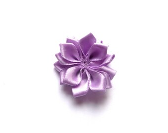 Flower purple rayon fabric