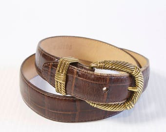 Vintage Brighton Brown Leather Belt size medium