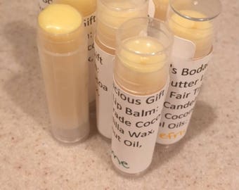 Organic Cocoa Butter Lip Balm - Fair trade - Vegan