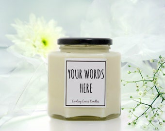 Custom Candle, Customized Candle, Personalised Candle, Personalised Gift, Scented Candle, Candle, Custom Gift, Candles in jar