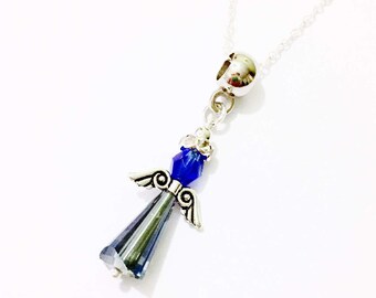 Angel Necklace | Crystal Angel Necklace | Guardian Angel Necklace | Christmas Gift | Mothers Gift Idea | Gift for Her | Best Friend Gift