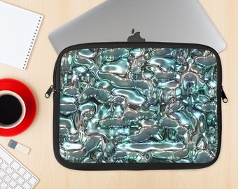 The Teal Mercury Dye-Sublimated NeoPrene MacBook Laptop Sleeve Carrying Case