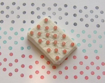 Polka dot rubber stamp, Polka dot stamp, dot stamp, dot rubber stamp, geometric stamp, circle rubber stamp, pattern rubber stamp, dots stamp