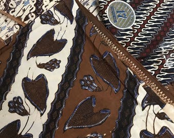 Antique Javanese batik fabrics