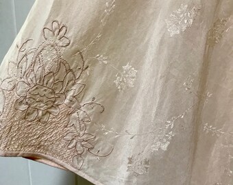 1920's Silk Tap Pants - Pale Salmon Pink