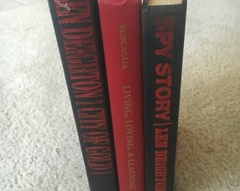 Black and red book collection