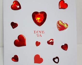 Carte de voeux, love card, hand made card, friendship card, carte d'amitié, greeting card