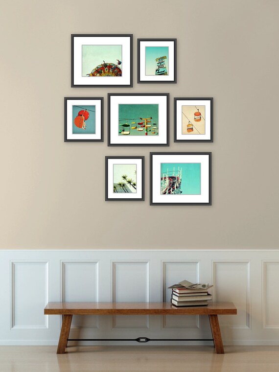 Santa Cruz art // beach art prints // art print set // gallery