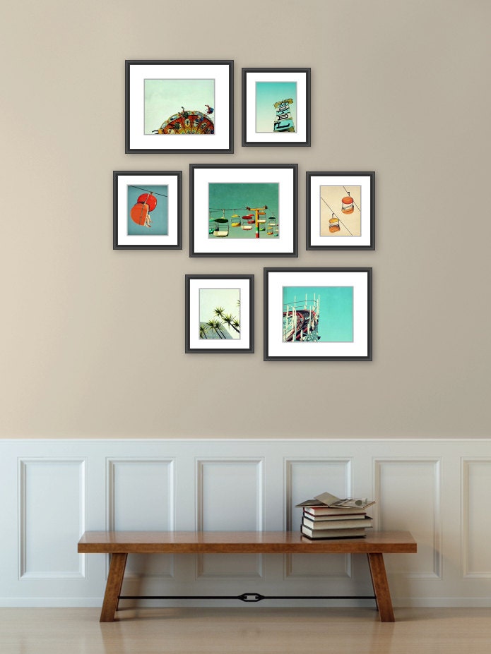 Santa Cruz art // beach art prints // art print set // gallery