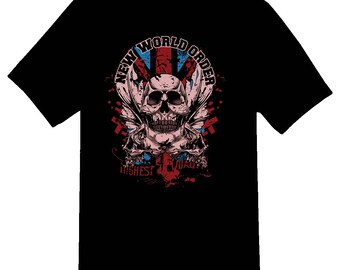 New world order Black or white tee shirt