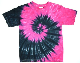 Infant Tie-Dye Tee Shirt Pink Rainbow Spiral Eco-friendly