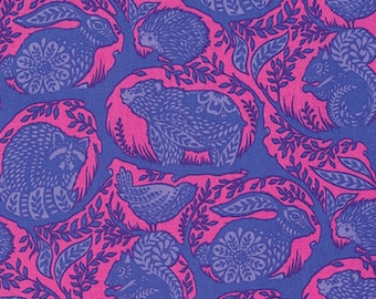 Tula Pink - Slow & Steady - Grandstand - Blue Raspberry (PWTP087.BLUER) - 1/2 Yard++