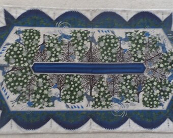 Winter Table Runner - Quilted Table Topper
