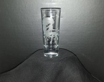 Moon Fairy Etched Shot Glass
