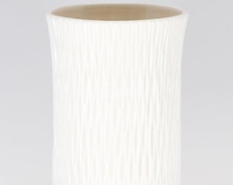 Handmade Carved Ceramic Porcelain Tumbler